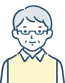 メガネを掛けた男性